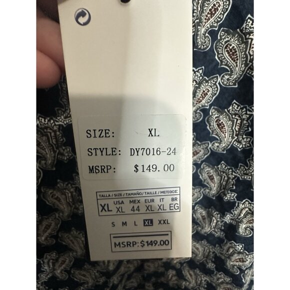 Silver Stone Digital Collection Modern Fit Button Up Short Sleeve Shirt Size XL - Picture 4 of 9